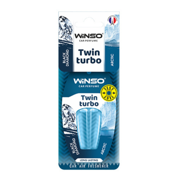 WINSO PARFUM AUTO TWIN TURBO - BLACK ICE ET ARCTIC
