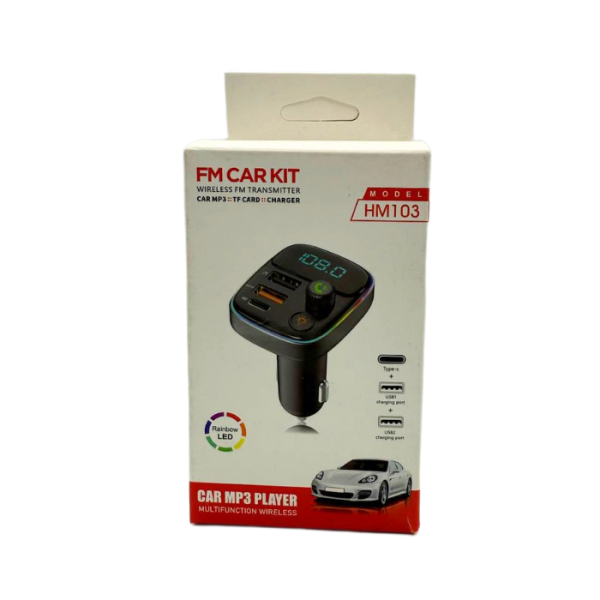 FM CAR KIT CHARGEUR ALUM CIGAR TYPE C USB